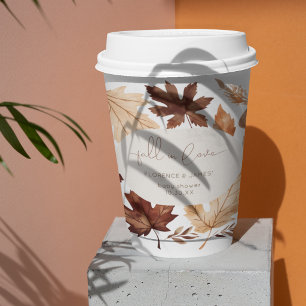 Fall In Love Baby Shower Party  Paper Cups