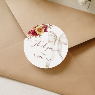 Fall in Love Baby Shower Stickers