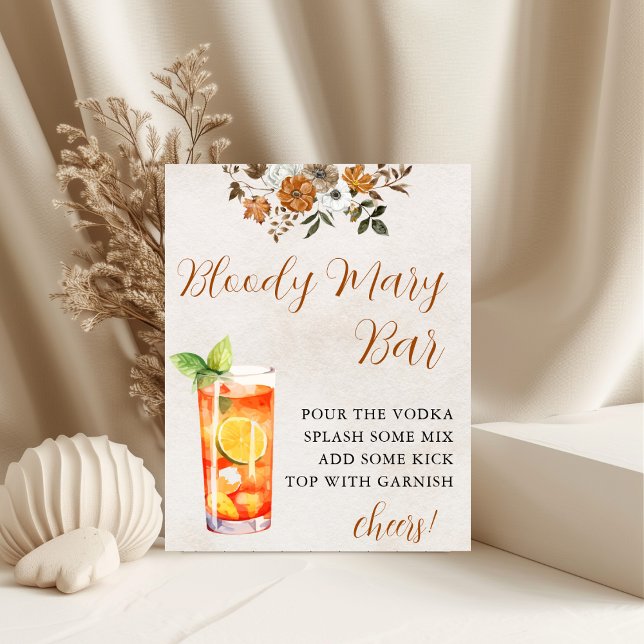 Fall in Love | Bloody Mary Bar Bridal Shower Sign (Creator Uploaded)