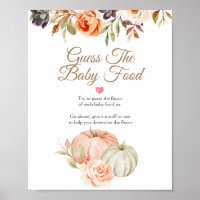 Fall In Love Bridal Shower Guess the Baby Food