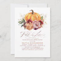 Fall in Love Bridal Shower Invitation