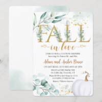 Fall In Love Bridal Shower Invitation