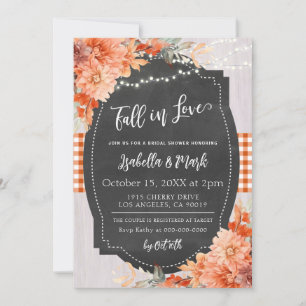 Fall in Love Bridal Shower Invitation
