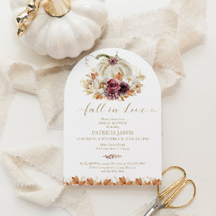 Fall In Love Bridal Shower Invitation