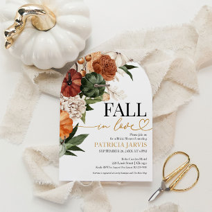 Fall In Love Bridal Shower  Invitation