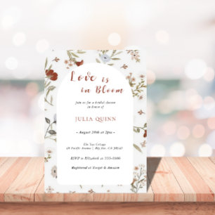 fall In Love Bridal Shower Invitation