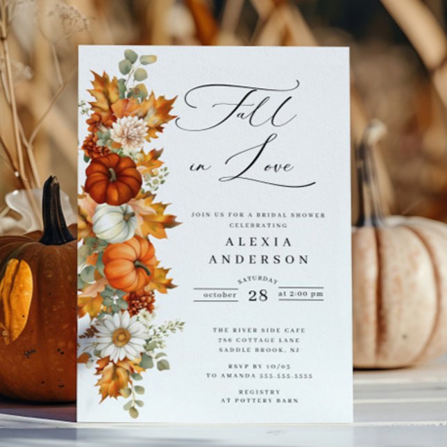 Fall In Love Bridal Shower  Invitation (Creator Uploaded)