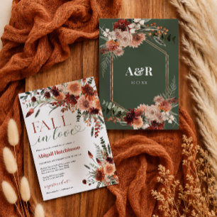 Fall in Love Bridal Shower Invitation