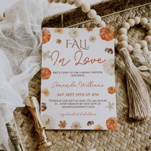Fall In Love Bridal Shower  Invitation