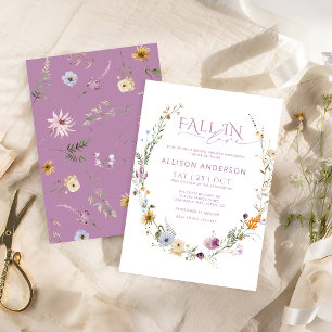 Fall In Love Bridal Shower Invitation