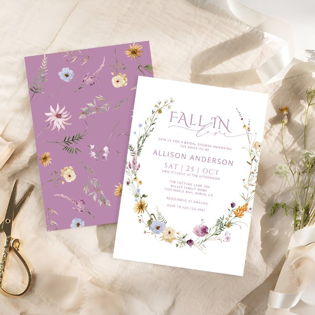 Fall In Love Bridal Shower Invitation (Creator Uploaded)