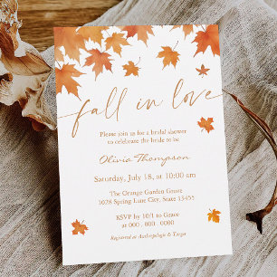 Fall In Love Bridal Shower Invitation