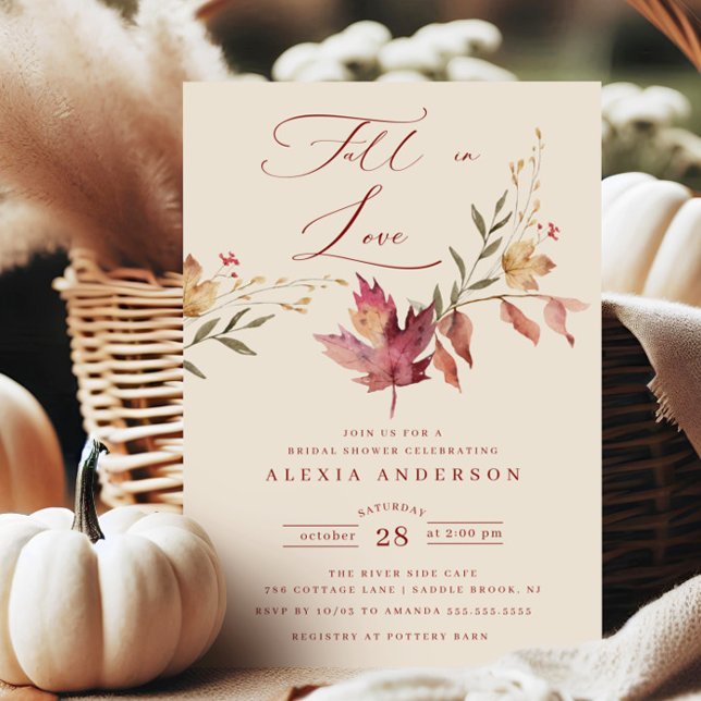 Fall In Love  Bridal Shower  Invitation (Creator Uploaded)