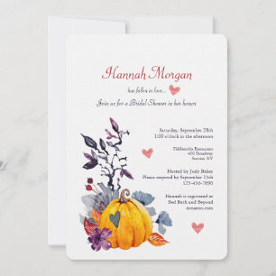 Fall in Love Bridal Shower Invitation