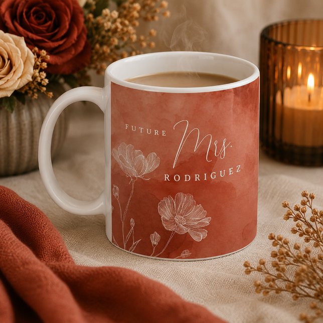 Fall in Love Bridal Shower Mug – Future Mrs. + Eve (Future Mrs cozy mug)