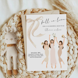 Fall in Love Bridal Shower Party Invitation