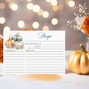 Fall in Love Bridal Shower RECIPE Enclosure Card