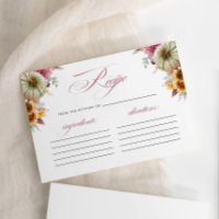 Fall In Love Bridal Shower Recipe