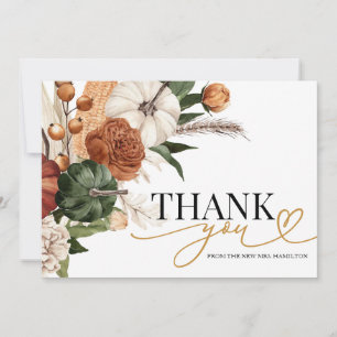 Fall In Love Bridal Shower Thank You Card