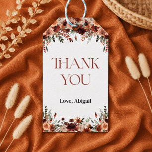 Fall in Love Bridal Shower Thank You Gift Tags