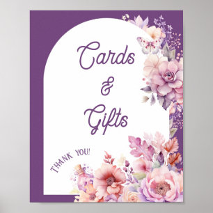 Fall in love cards and gifts floral baby in bloom poster
