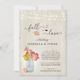 Fall in Love Couple's / Bridal Shower Invitation
