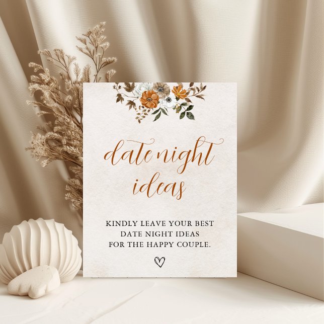 Fall in Love | Date Night Bridal Shower Sign (Creator Uploaded)