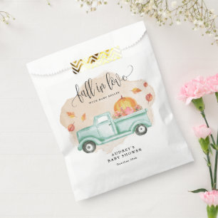 Fall in Love Farm Truck with Pumpkin, Baby Shower Favour Bags