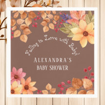 Fall in Love Floral Autumn Baby Shower