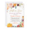 Fall in Love Floral Pumpkin Autumn Bridal Shower