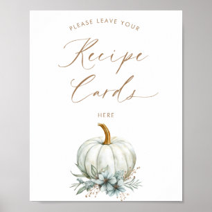Fall In Love Leave Your recipe Cards Poster