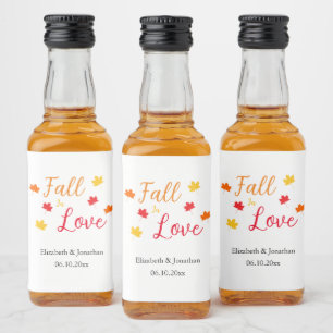 Fall In Love Liquor Bottle Label