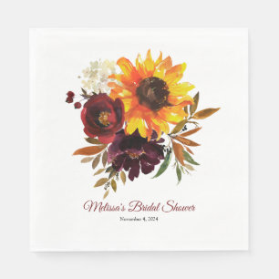 Fall In Love Luncheon Sized Party Napkin