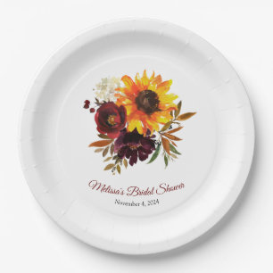 Fall in Love Paper Plate