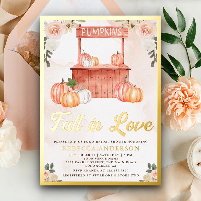 Fall in Love Peach Pumpkin Market Bridal Shower (Creator Uploaded)