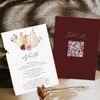 Fall in Love Pumpkin Autumn Wedding Details