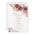 Fall in Love Pumpkin Wedding Burgundy