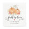 Fall In Love Pumpkins Wedding Napkins