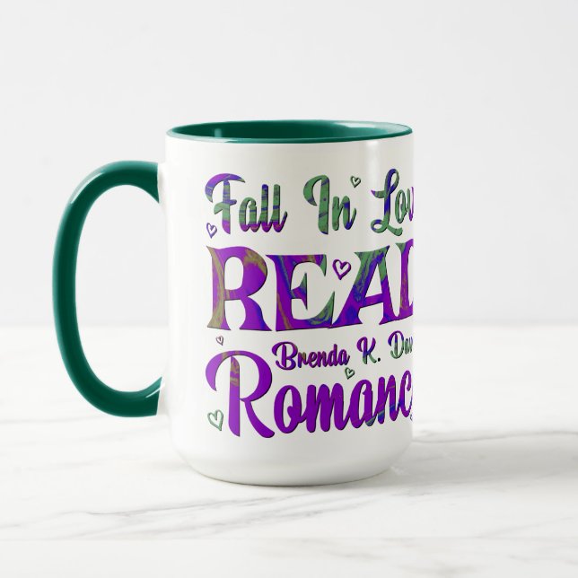 Fall In Love Read Brenda K Davies Romance Mug (Left)