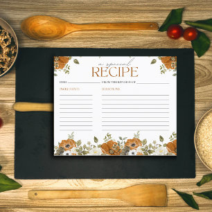 Fall in Love Recipe Card Bridal Shower