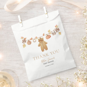 Fall in Love Rustic Baby Clothesline Baby Shower Favour Bags