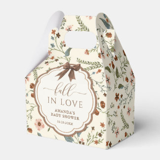 Fall in Love Rustic Floral Baby Shower Favour Box