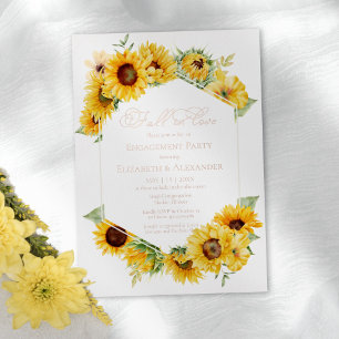 Fall In Love Sunflower Fall Engagement Party Real