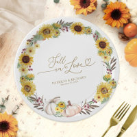 Fall in Love Sunflower Pumpkin Wedding