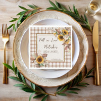 Fall in love sunflowers country bridal shower
