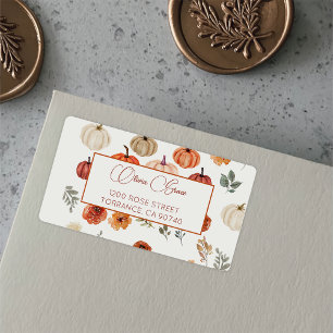 Fall In Love Wildflower Patter  Label