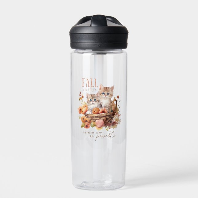 Fall In Love With As Many Things Water Bottle (Front)