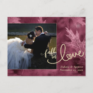 Fall in Love with Autumn   Mulberry Photo Thanks Postcard