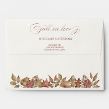 Fall in Love With Baby Autumn Foliage Baby Shower