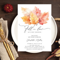 Fall In Love With Baby Autumn Leaves Shower